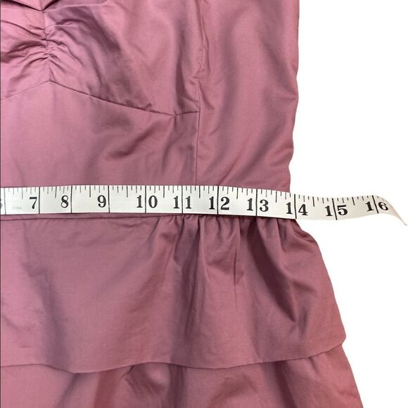 J.Crew Lavender Strapless Tiered Ruffle Dress, Size 8P - Picture 8 of 10